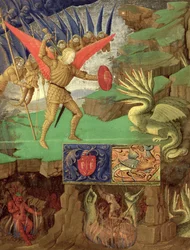 St. Michael tötet den Drachen